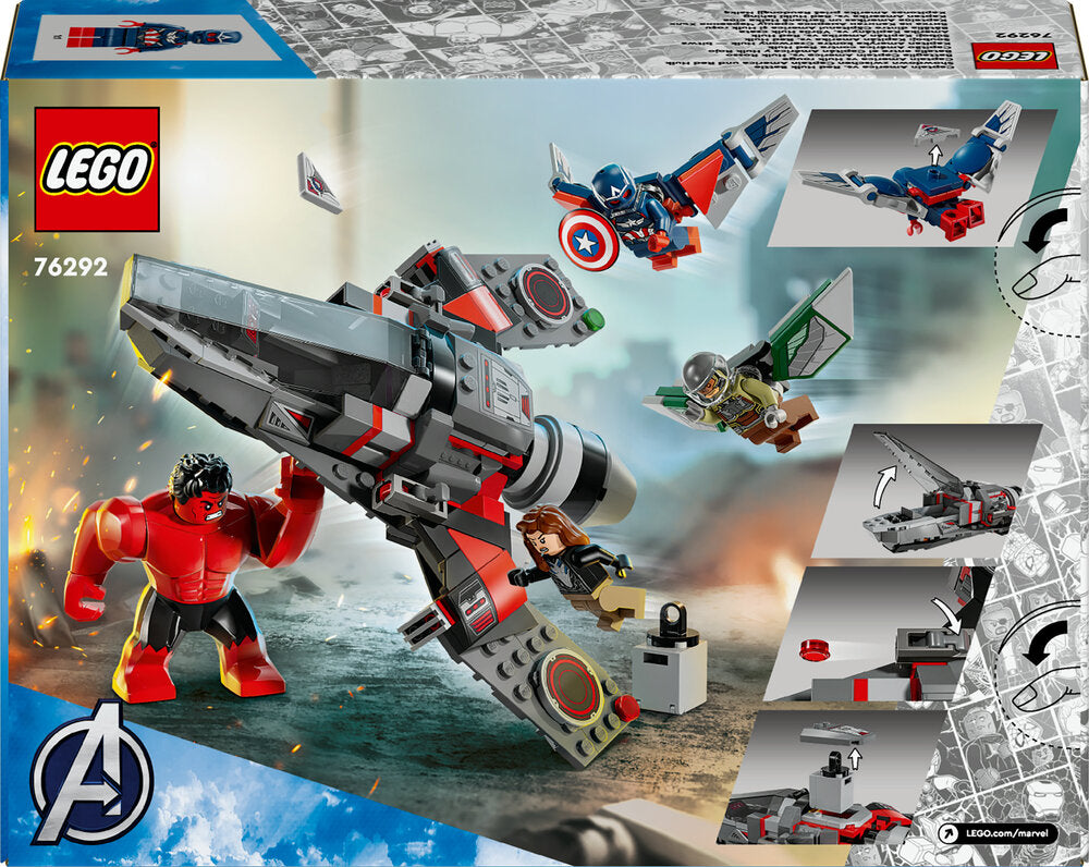 76292 LEGO Super Heroes Marvel Captain America mod Red Hulk