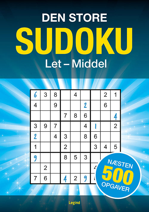 Den store Sudoku - 500 opgaver, let til middel