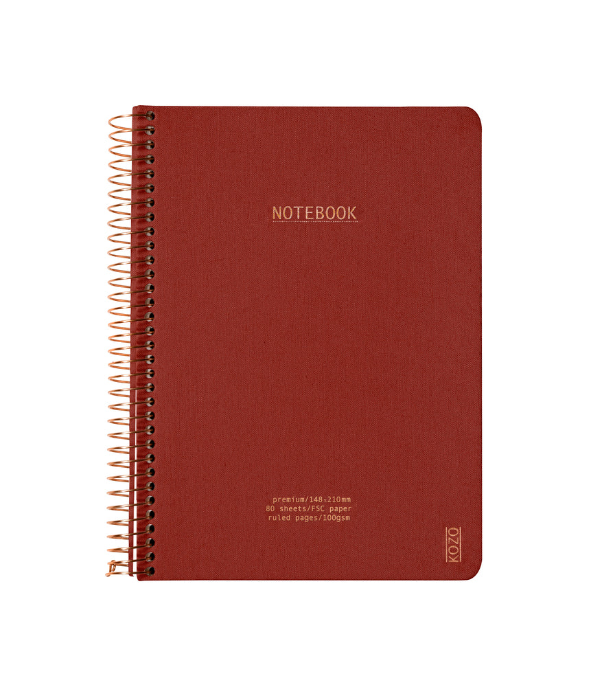 Notesbog KOZO A5 Bric Linjeret