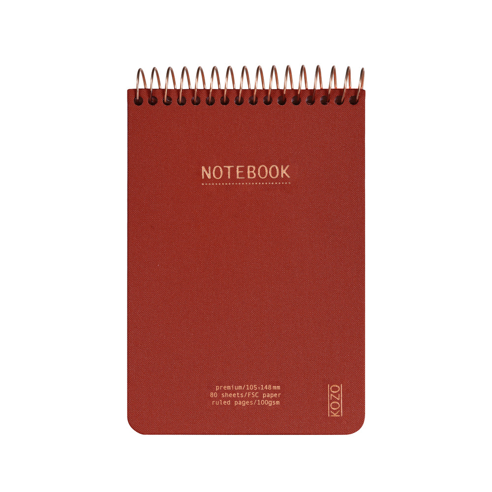 Notesbog KOZO A6 Bric Linjeret