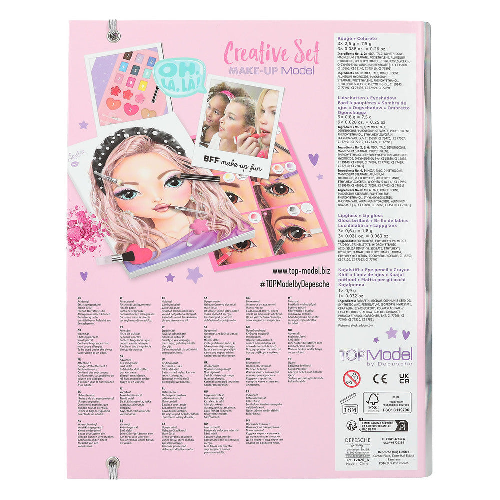 TOPModel Make-up Mappe m/indhold