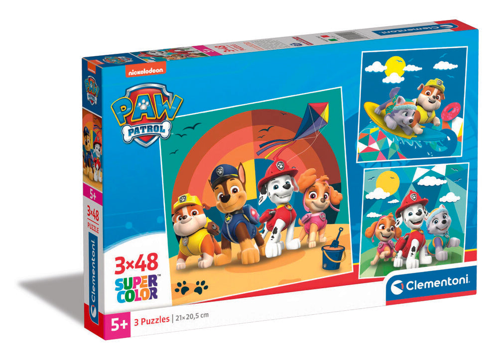 Puslespil Paw Patrol 3x48 brikker