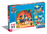 Puslespil Paw Patrol 3x48 brikker