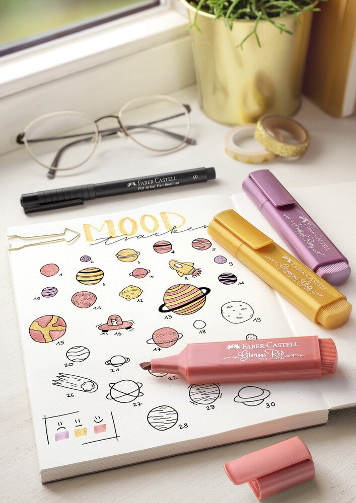 Overstregningspen Faber-Castell metallic 8 ass
