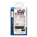 Marker Paint Lumocolor Staedtler 6 ass