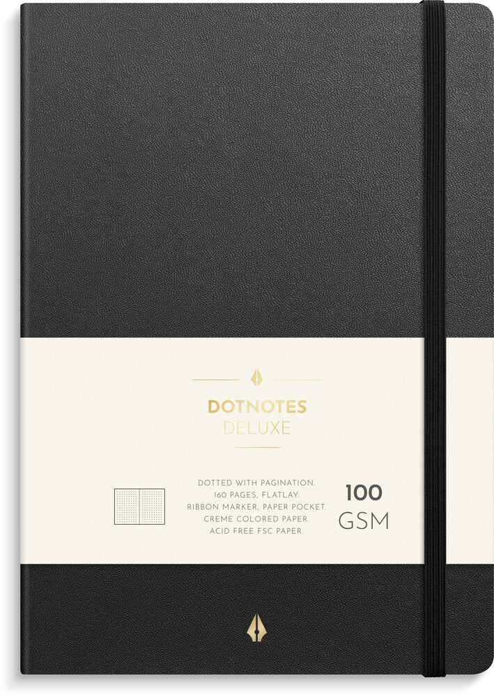 Notesbog Dotnotes Deluxe A5 Black