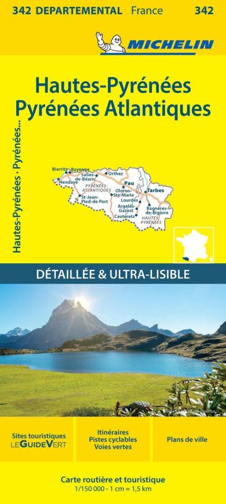 France blad 342: Hautes Pyrenees, Pyrenees Atlantiques
