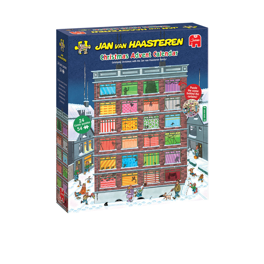 Puslespil JvH Julekalender 1-24 54 brikker pr. låge