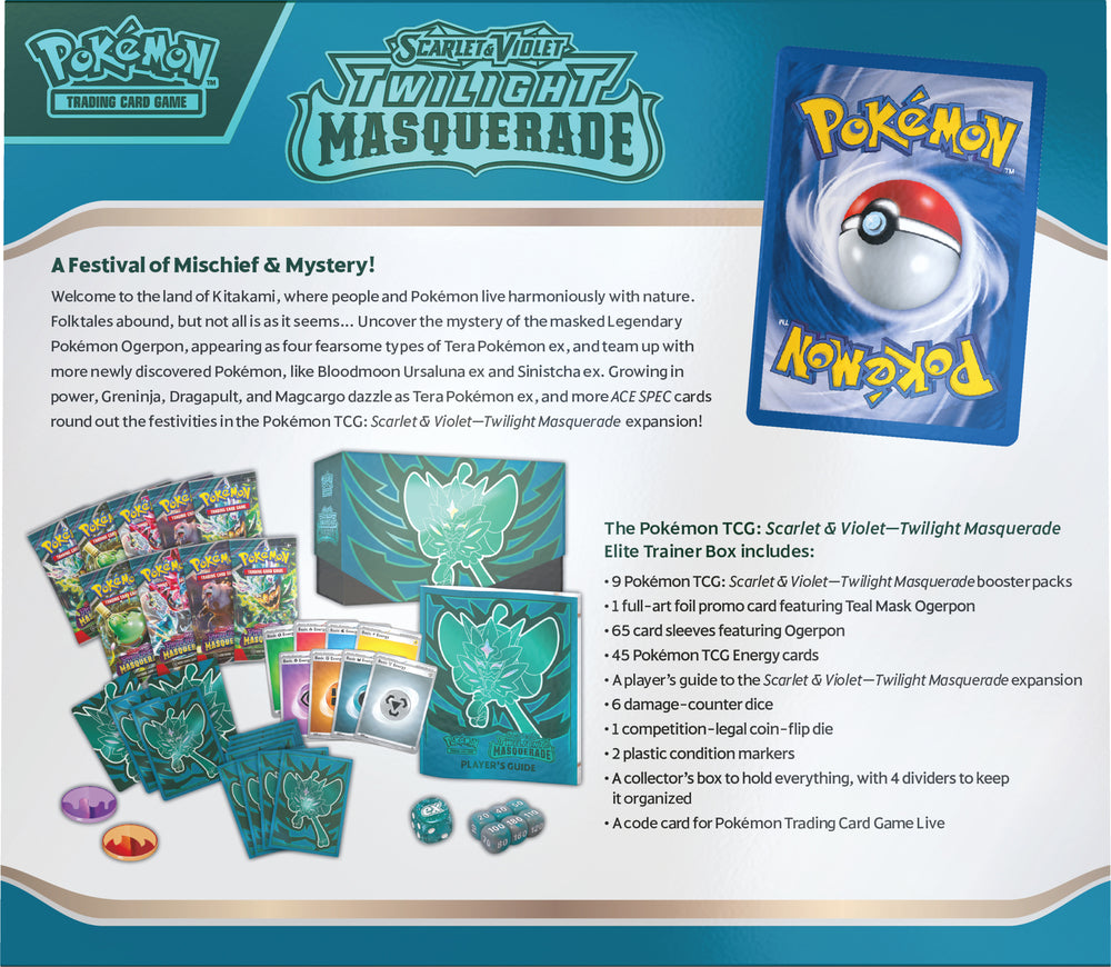 Pokemon SV6 Elite Trainer Box Twillight Masquerade