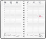 Mayland Week planner 2025 uge vinyl mørk grå
