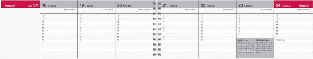 Mayland Bordkalender 2025 uge