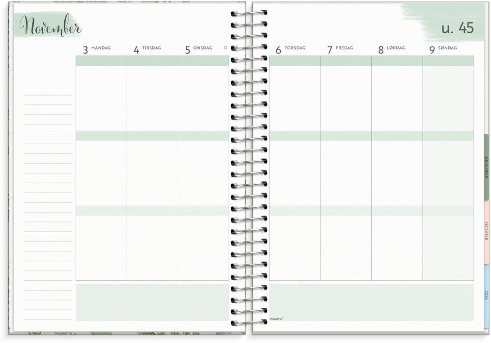 Mayland Life organizer 2025 uge blade