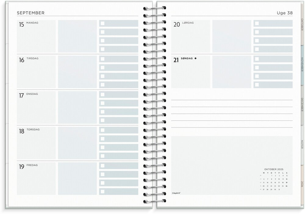 Mayland Life organizer 2025 to do uge