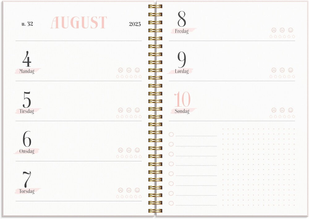 Mayland Life planner 2025 pink uge