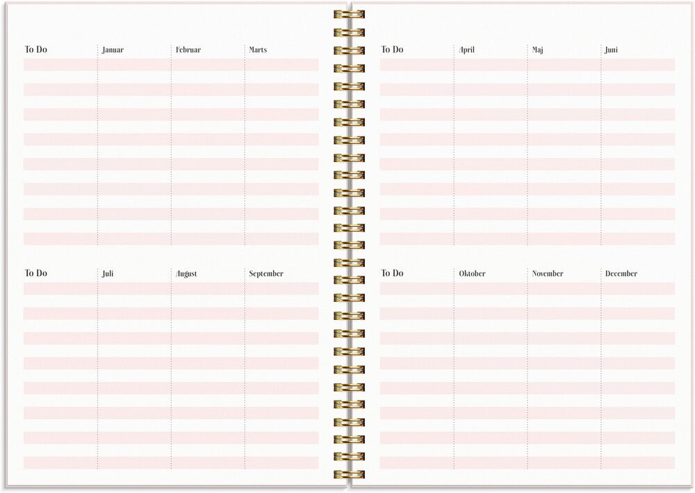 Mayland Life planner 2025 pink uge