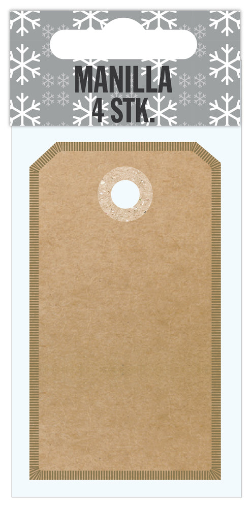 Manilla kraft foil 4 stk.