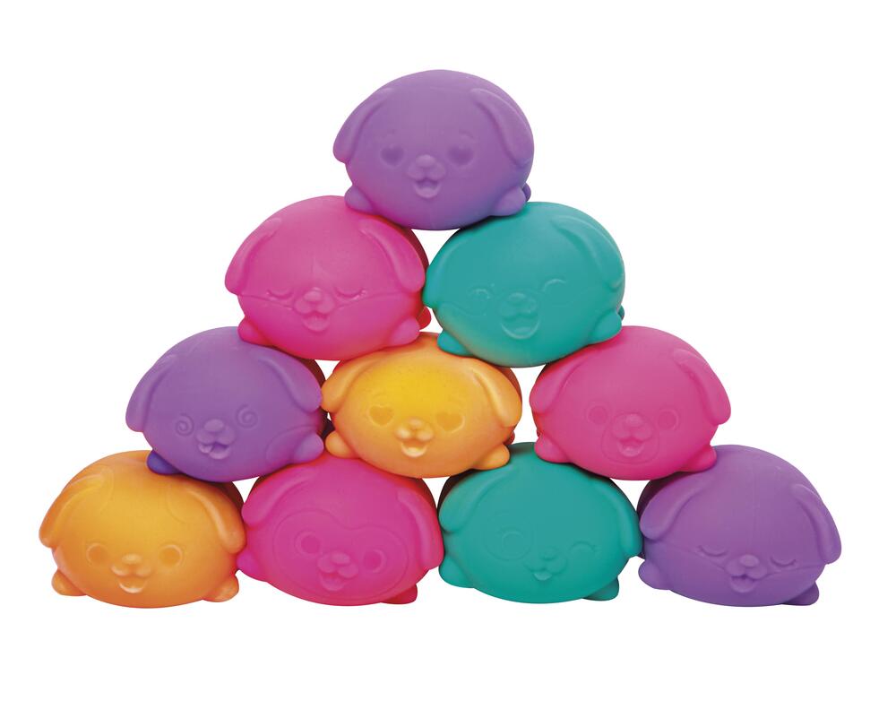 NeeDoh Teenie Funky Pups 3-pak ass