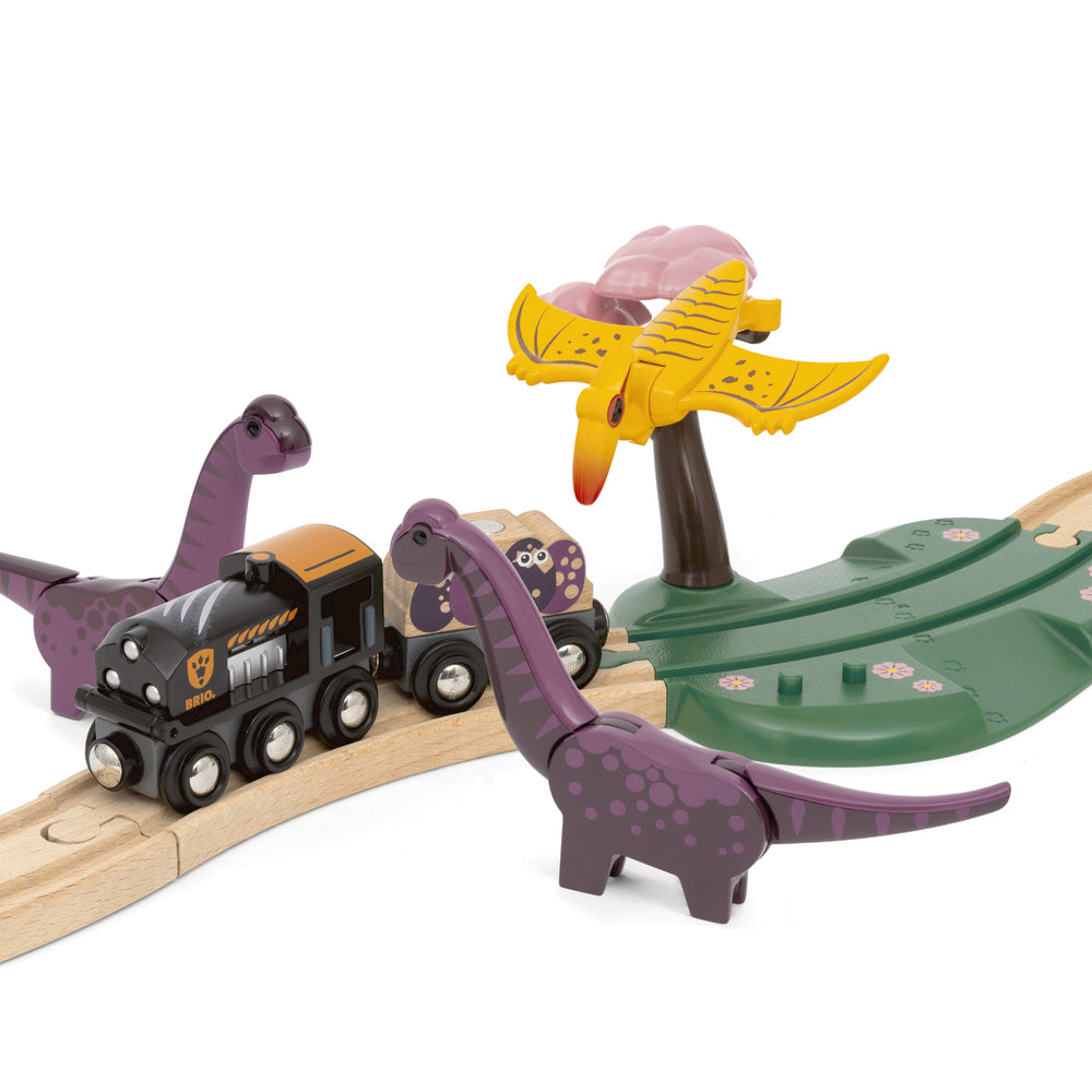 D2 Togbanesæt med dinosaurer