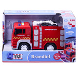 Brandbil med lys og lyd 18 cm ass