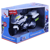 Politimotorcykel med lys og lyd 18 cm