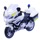 Politimotorcykel med lys og lyd 18 cm