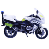 Politimotorcykel med lys og lyd 18 cm