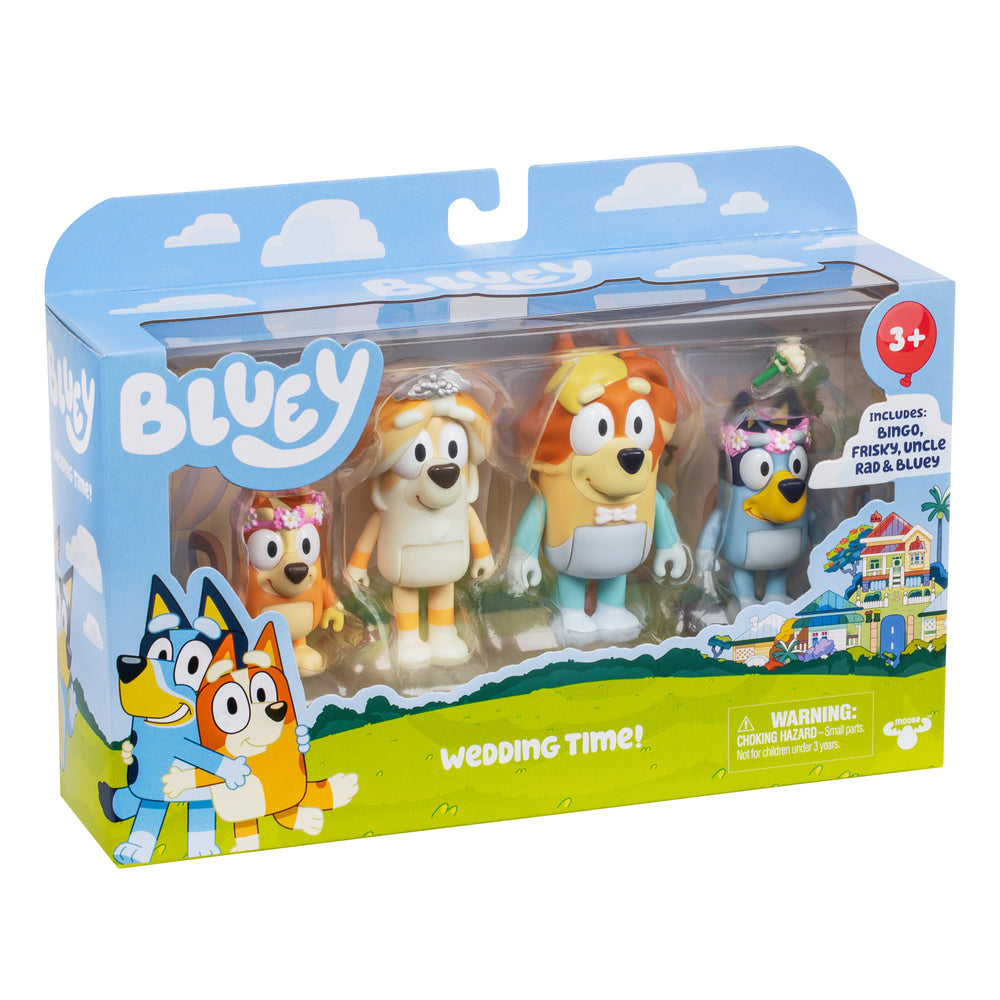 BLUEY Figure 4-pak bryllup
