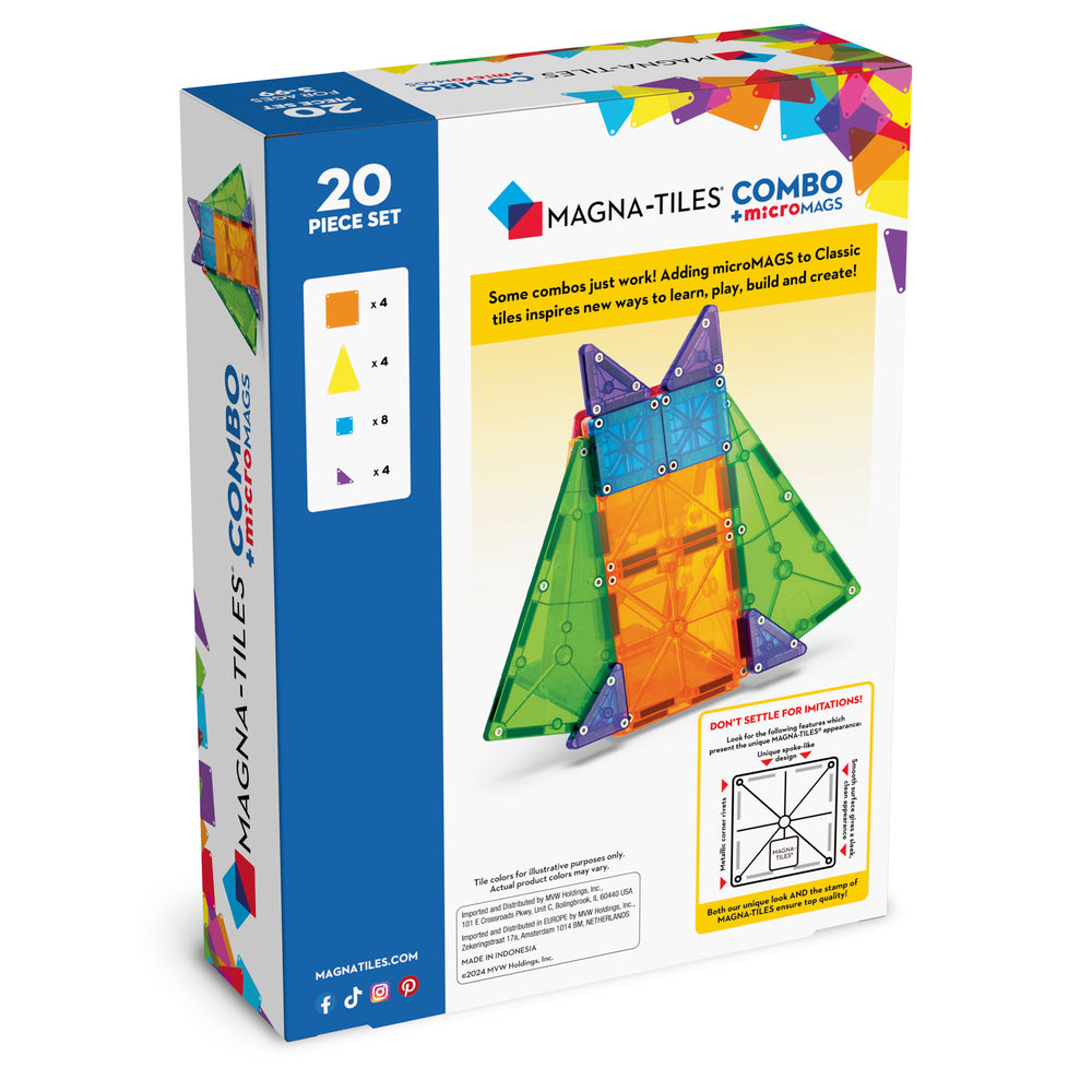 MAGNA-TILES microMAGS Combo 20 stk