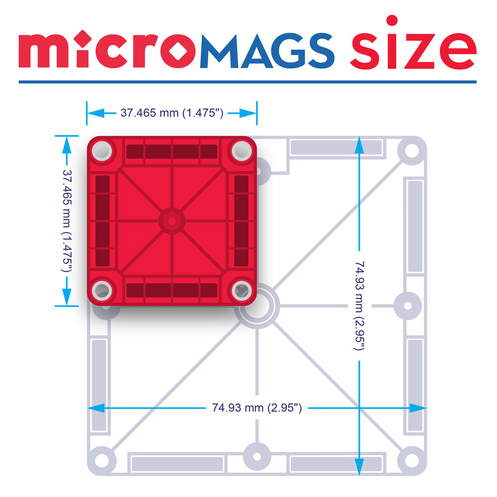 MAGNA-TILES micro MAGS Travel Tin case
