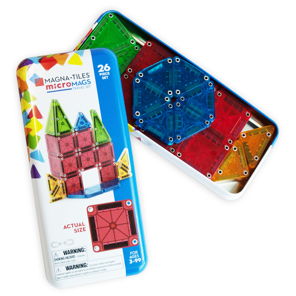 MAGNA-TILES micro MAGS Travel Tin case