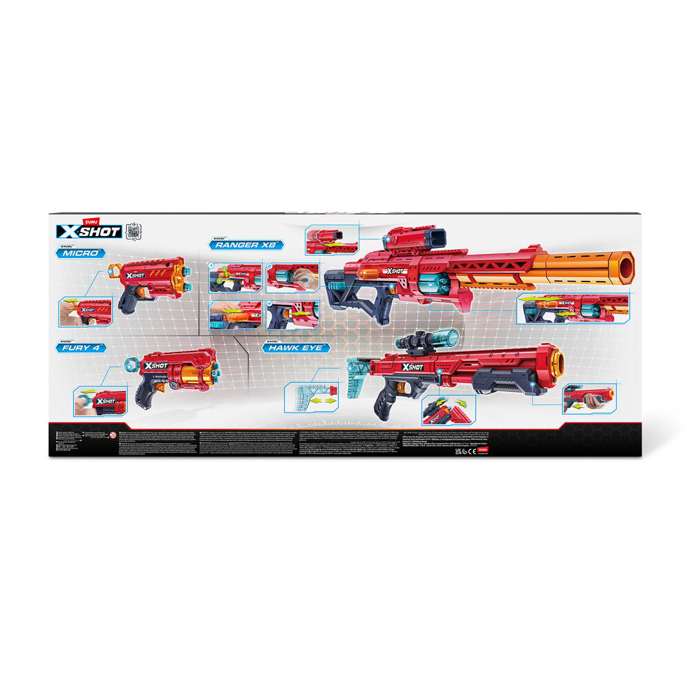D2 Xshot Excel Ranger X8 & Hawk Eye & Fury 4 & Micro