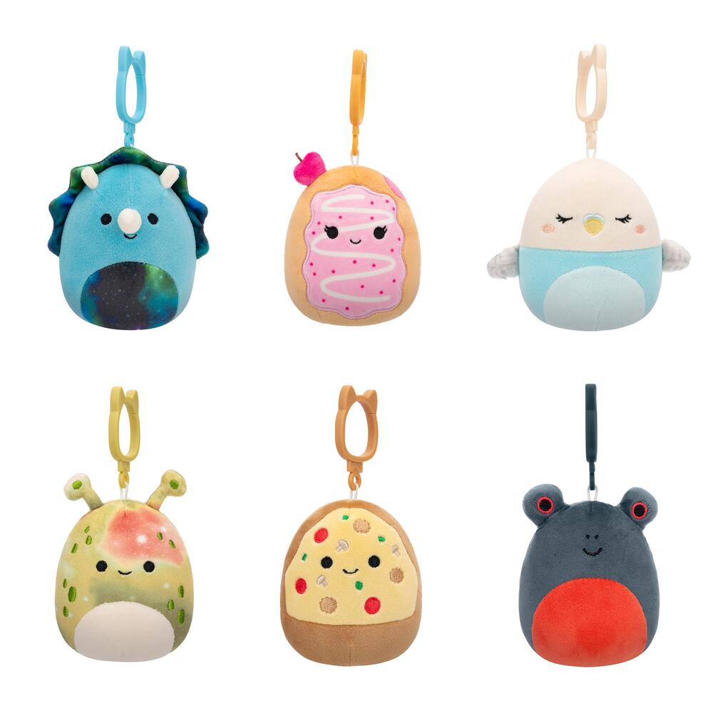 Squishmallows 9 cm Clip On asst