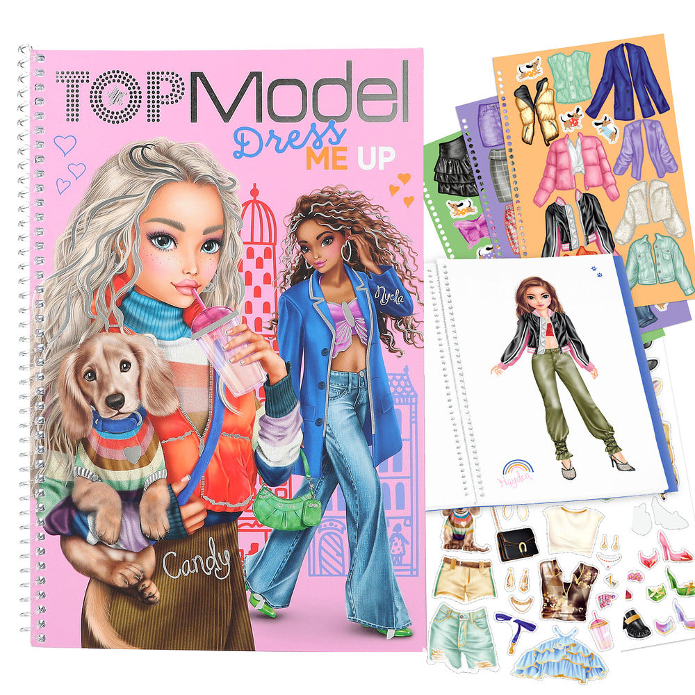 TOPModel Dress Me Up Stickersbog stor