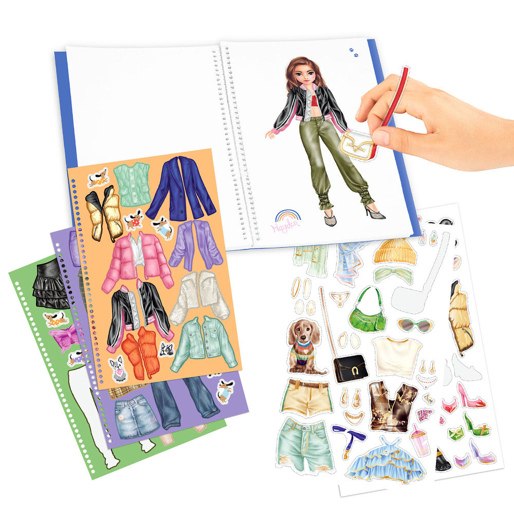 TOPModel Dress Me Up Stickersbog stor
