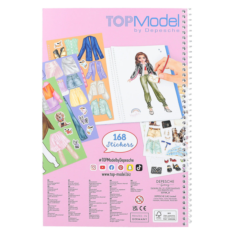TOPModel Dress Me Up Stickersbog stor