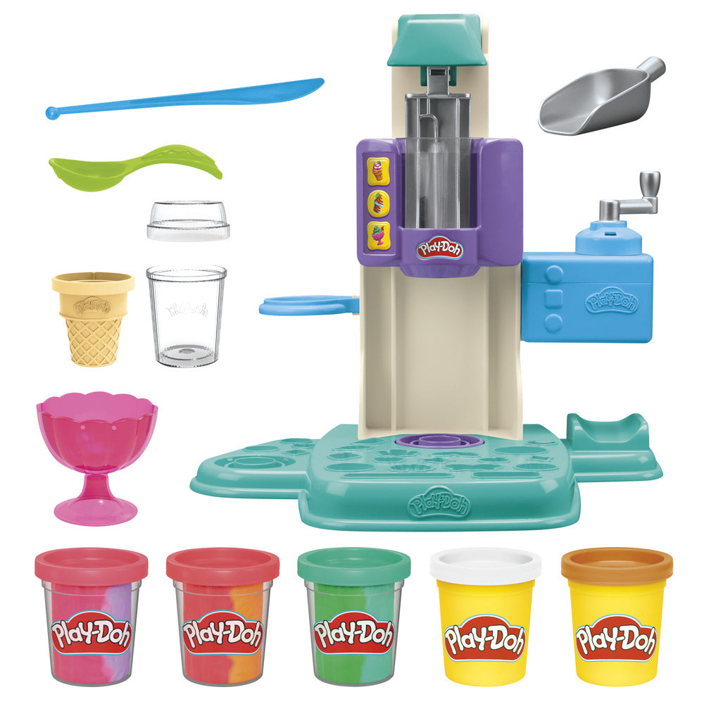 D2 Play-Doh Rainbow Swirl Ice Cream Playset