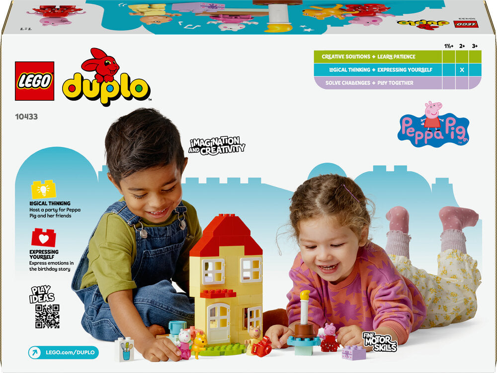 D2 10433 LEGO DUPLO Peppa Pig Gurli Gris' fødselsdagshus