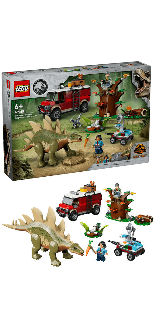 76965 LEGO Jurassic World Dinosaurmissioner: Stegosaurus-opdagelse