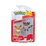 POKEMON BATTLE FIGURE PERRSERKER AND EEVEE