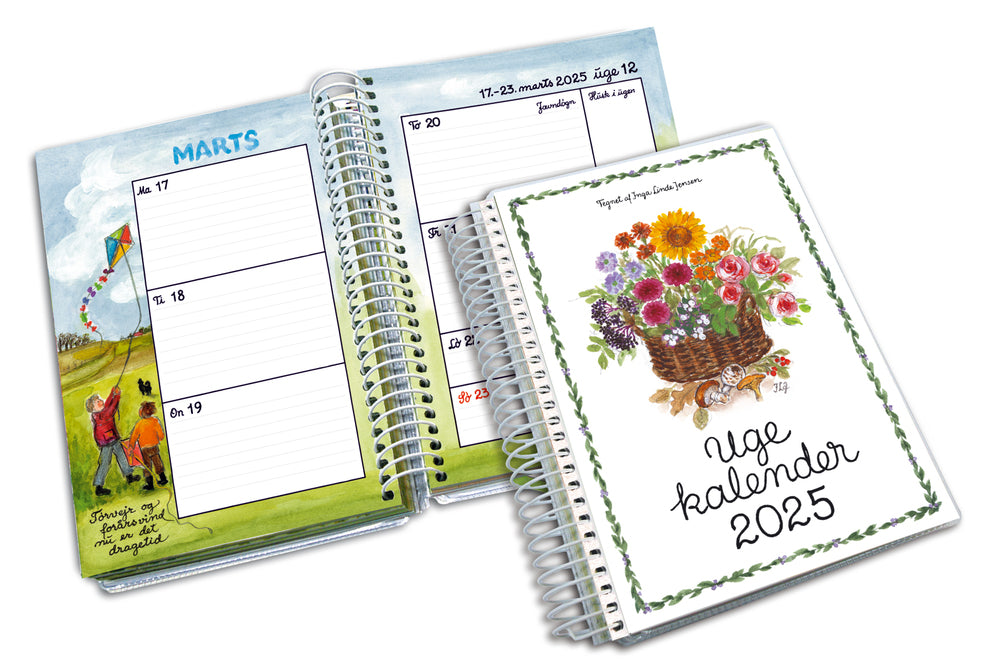 Ugekalender 8x12 cm 2025