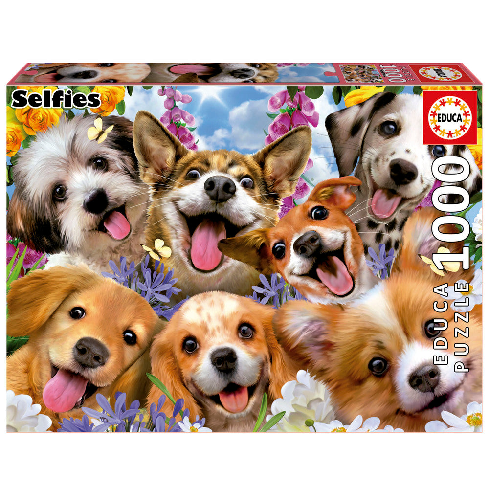 Puppies selfie Howard Robinson 1000 brikker
