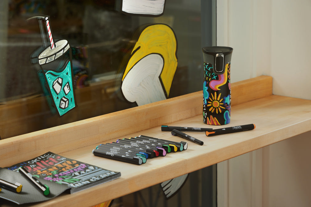 Sharpie Creative paint marker sort og hvid