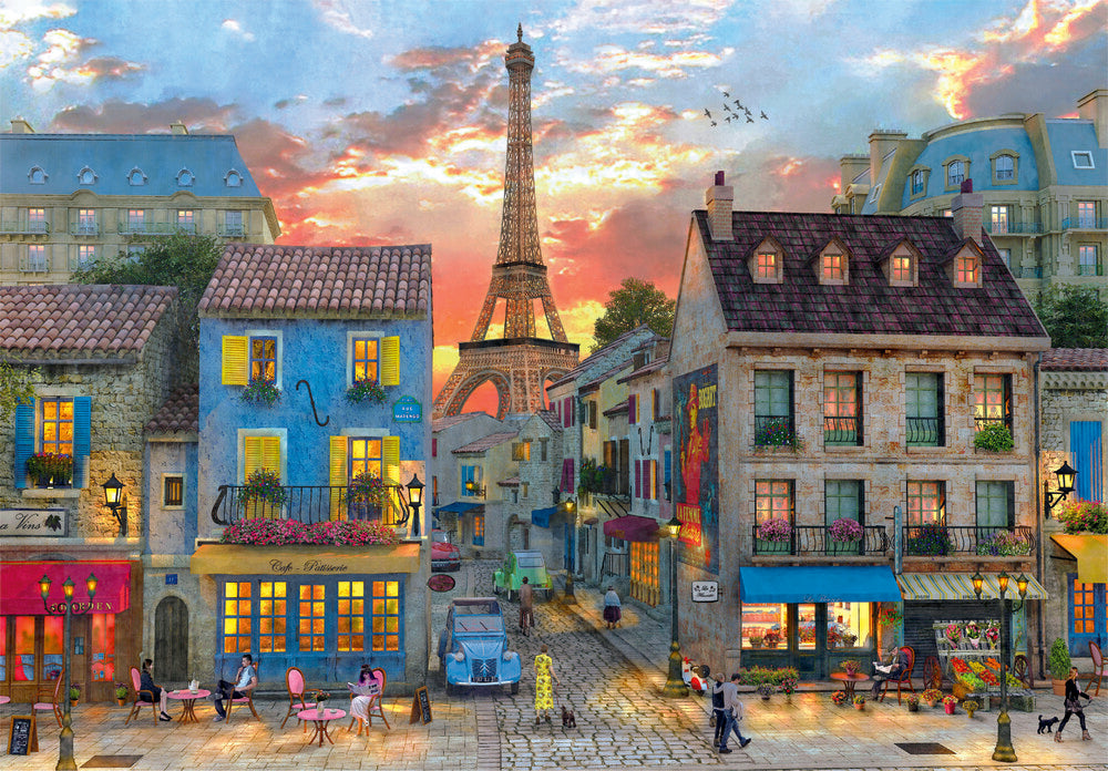 Puslespil Streets of Paris 1000 brikker