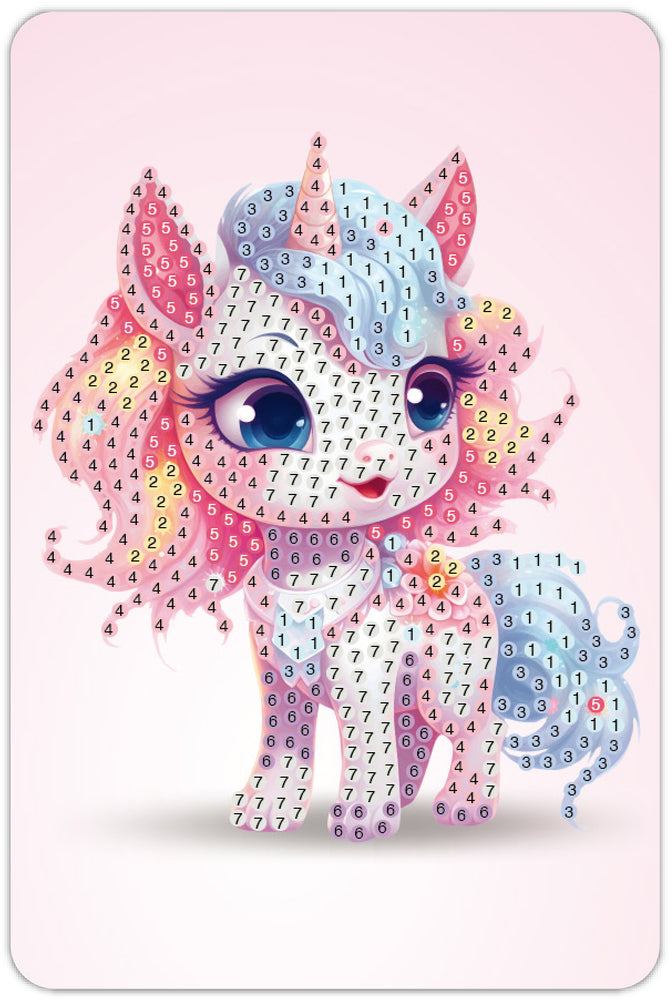 Diamond art UNICORN 10 x 15 cm