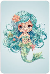 Diamond art havfrue 10 x 15 cm