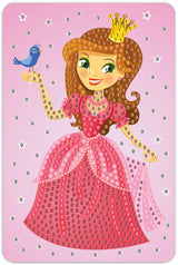 Diamond art prinsesse 10 x 15 cm