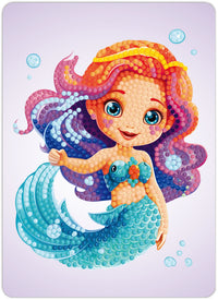 Diamond art havfrue 13 x 18 cm