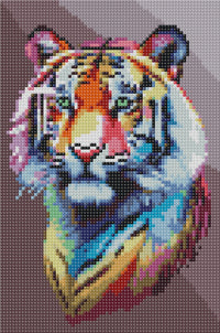 Diamond art tiger  20 x 30 cm