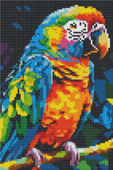 Diamond art papegøje 20 x 30 cm