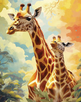 Diamond art giraffer 40 x 50 cm